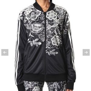 Adidas floral jacket